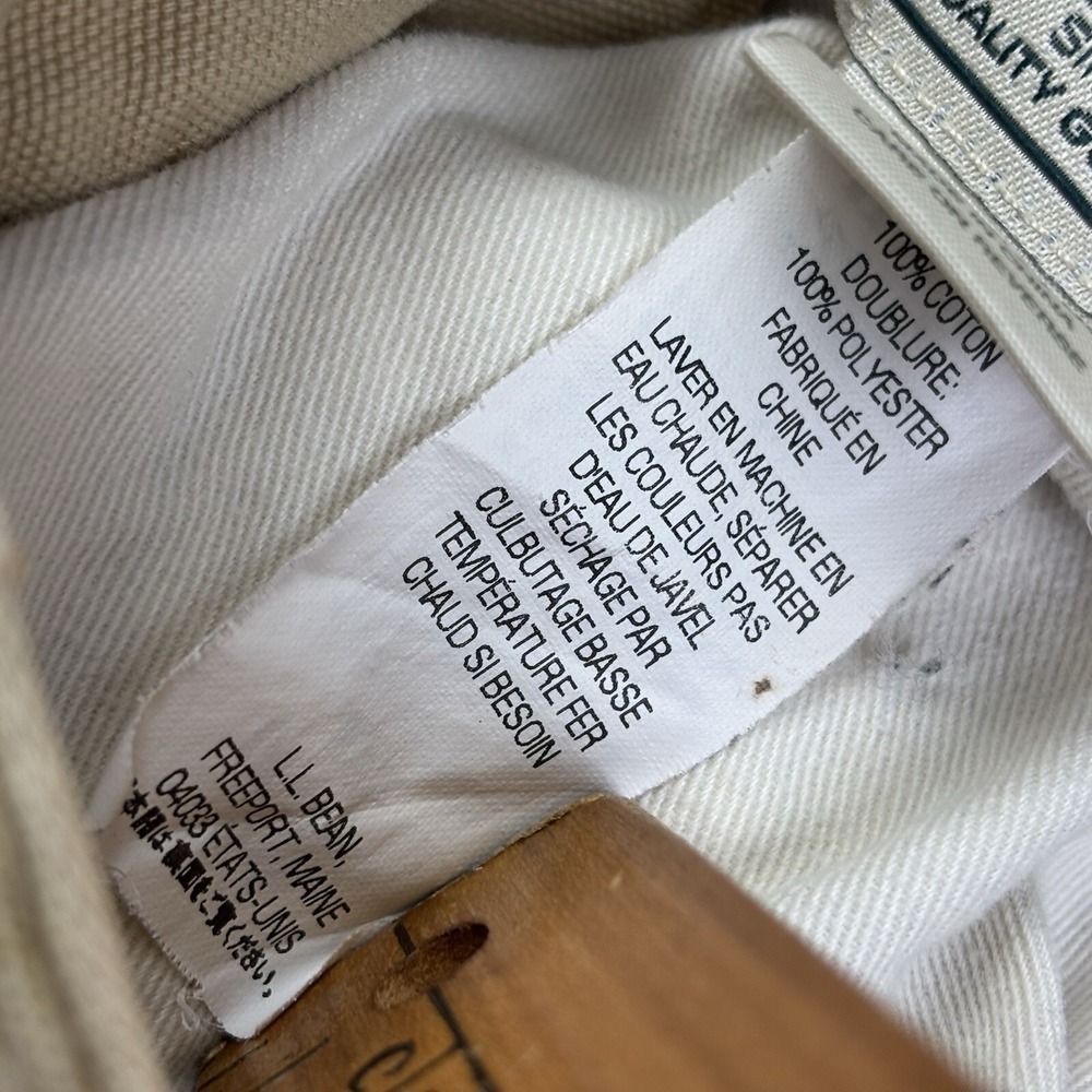 L.L.Bean Fleece Lined Cargo‎ Pants Mens 35x32 (34x31) Comfort Waist Distressed - Picture 16 of 16